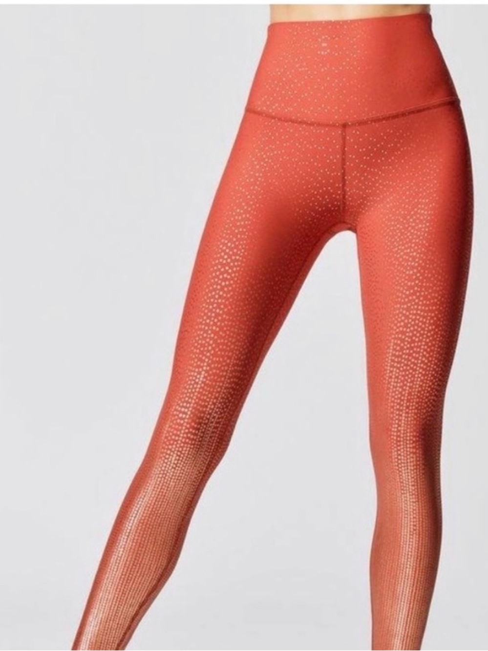 Beyond Yoga High-Waisted Drip Dot Midi Leggings with Metallic Dot Print